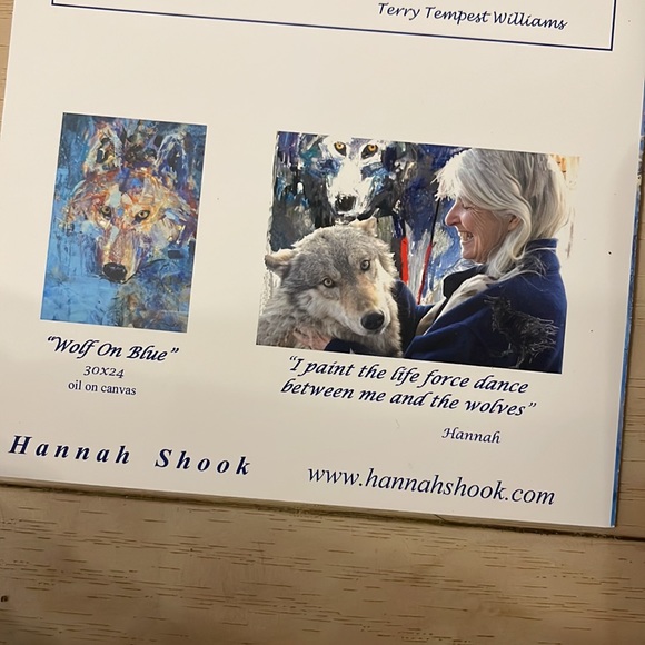 🎨Artist Print -Oil Painting Blank Greeting Card Wolves Wolf- Hannah Shook - Picture 4 of 4